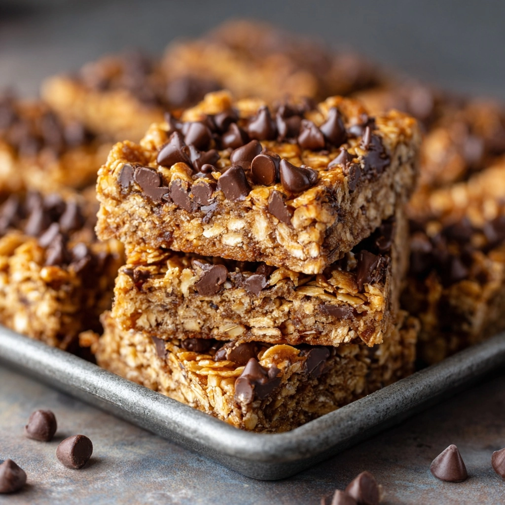 Oatmeal Chocolate Chip Bars Recipe - Recipe Image
