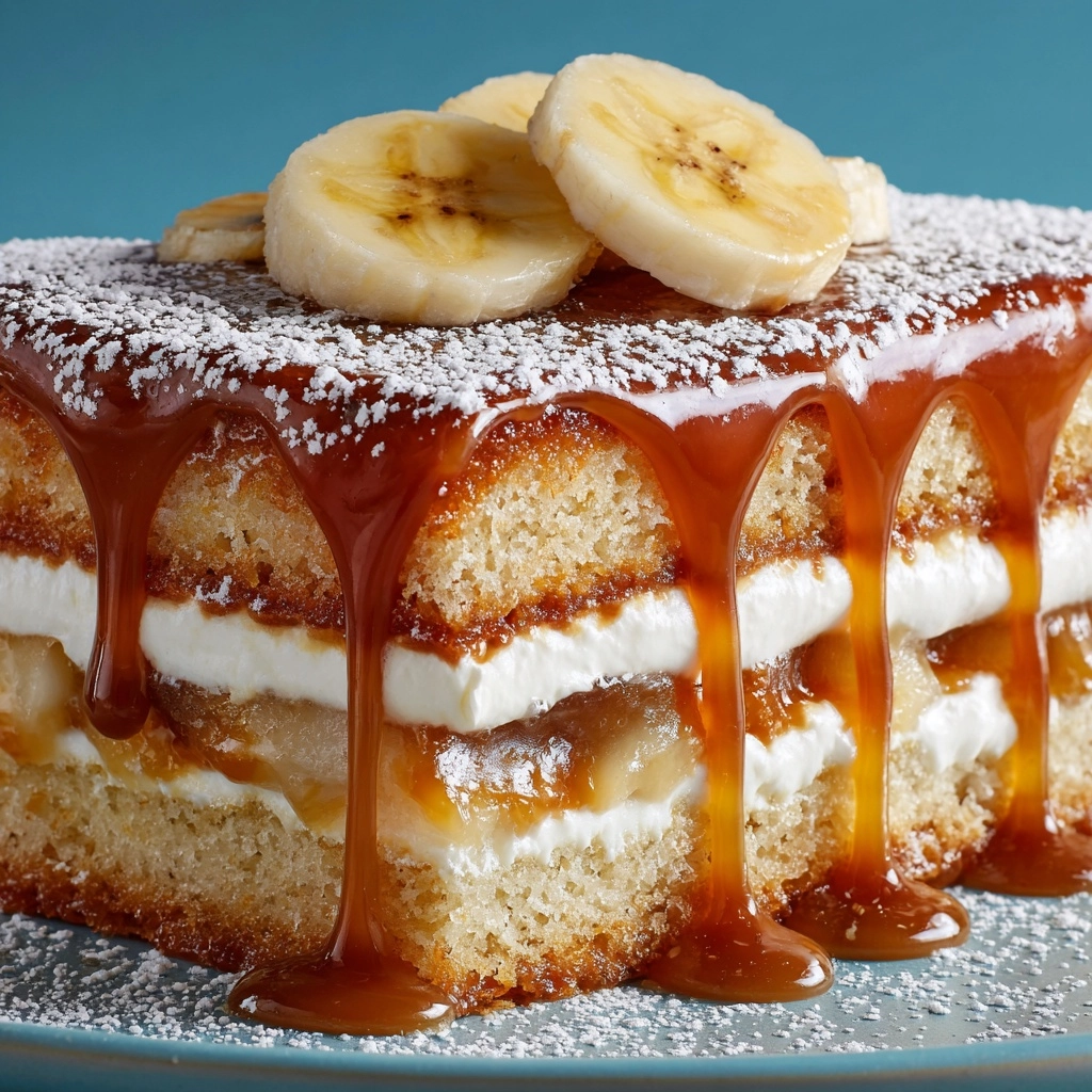 Banana Pudding Cheesecake Cake Recipe - Recipe Image
