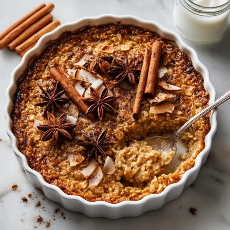 Vanilla Chai Baked Oatmeal Recipe