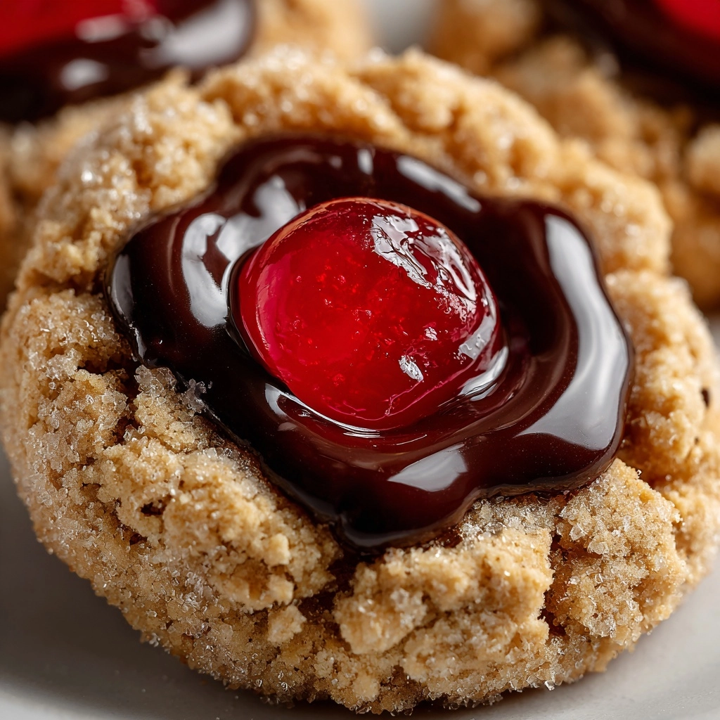 Chocolate Cherry Blossom Cookies Recipe - Recipe Image