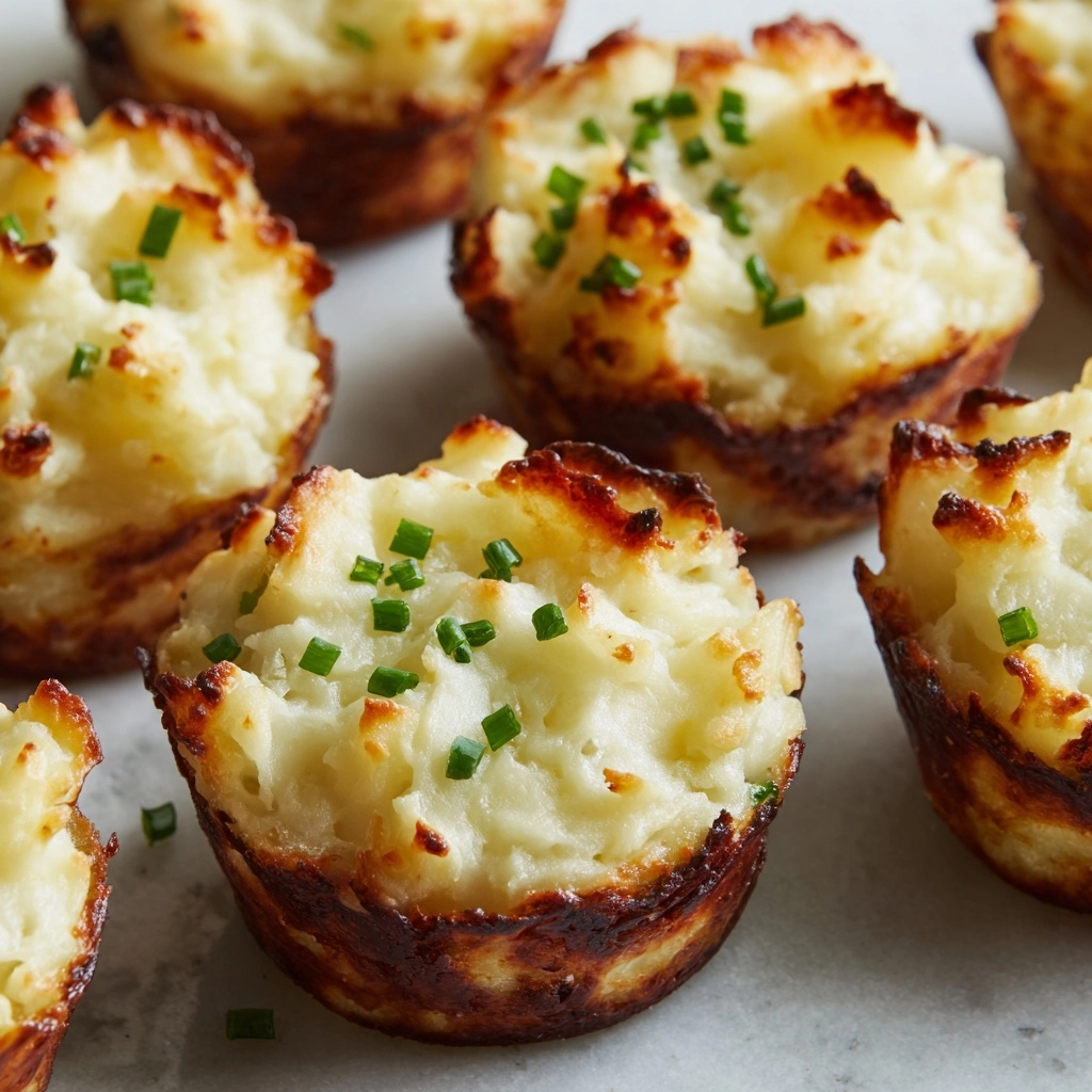 Garlic Parmesan Mashed Potato Cups Recipe - Recipe Image