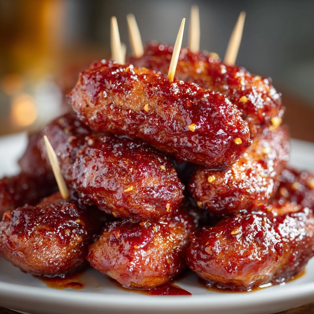 Hot Honey Garlic Lil Smokies Recipe - Recipe Image
