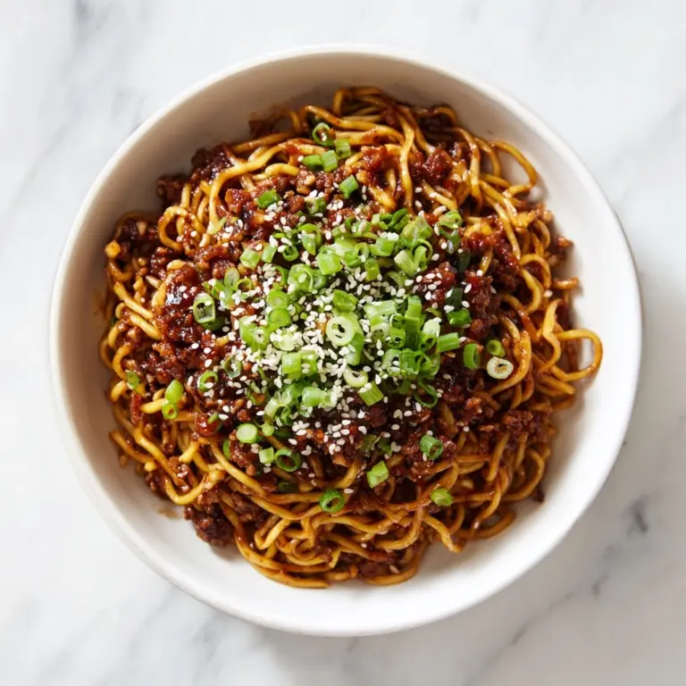 Mongolian Ground Beef Noodles Recipe