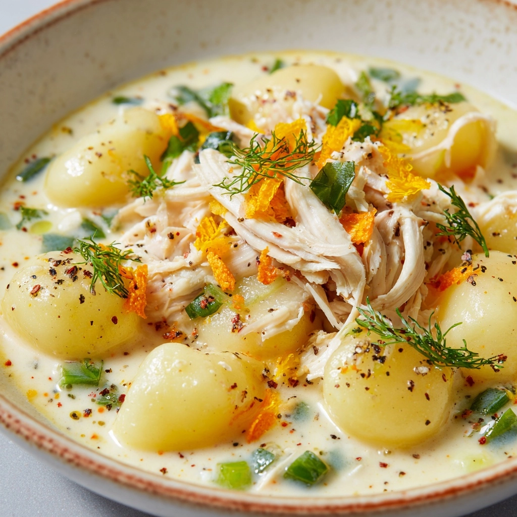 Creamy Chicken Gnocchi Soup Recipe - Recipe Image