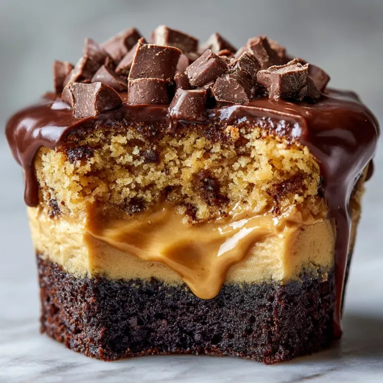 Gooey Peanut Butter Lava Cupcakes Recipe