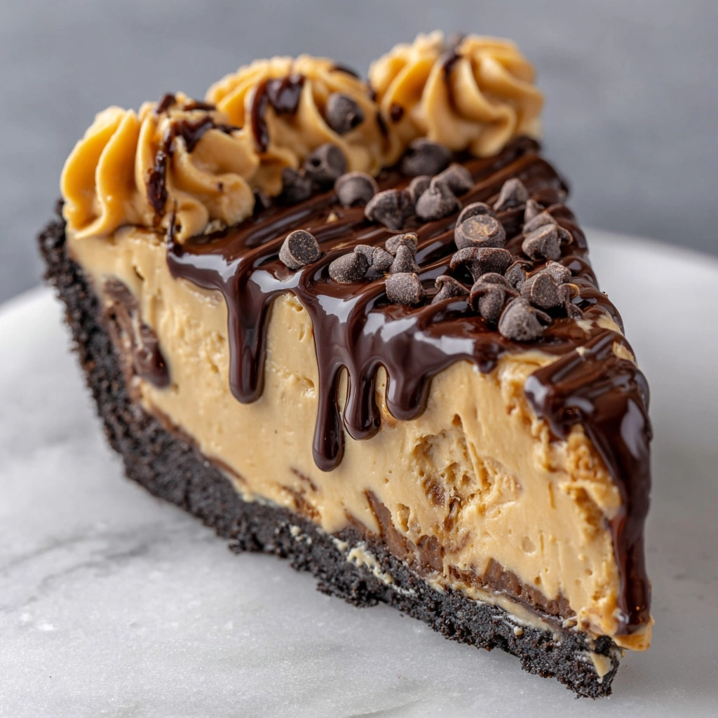 Chocolate Bottomed Peanut Butter Pie Recipe - Recipe Image