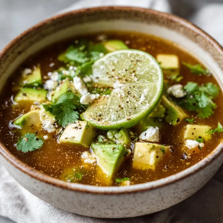 Flavorful Salsa Verde Tortilla Soup Recipe