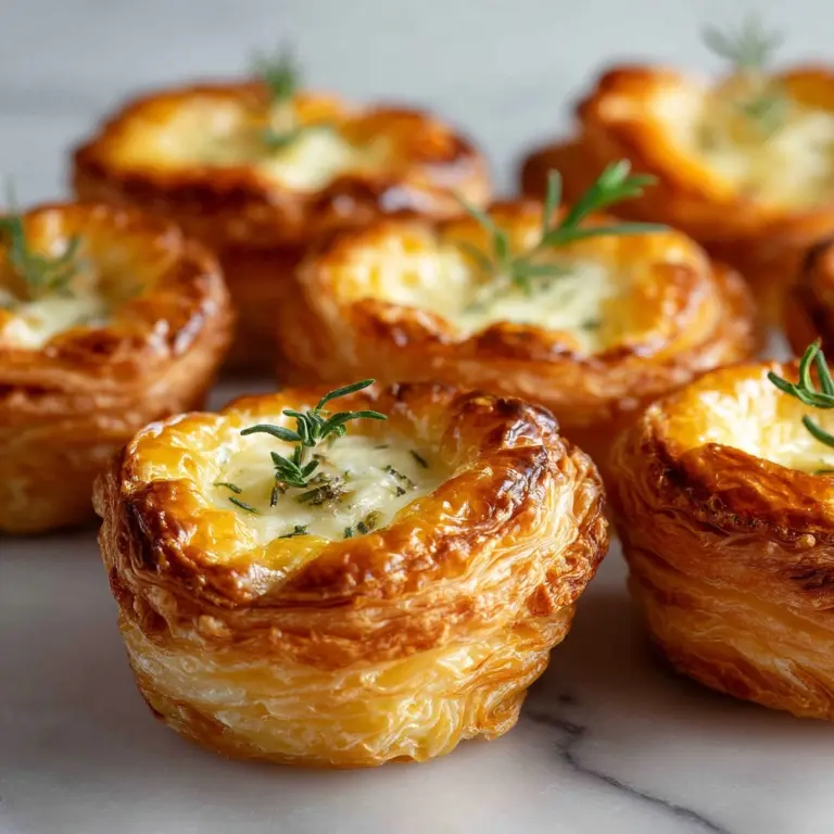 Brie and Jam Puff Pastry Bites Recipe