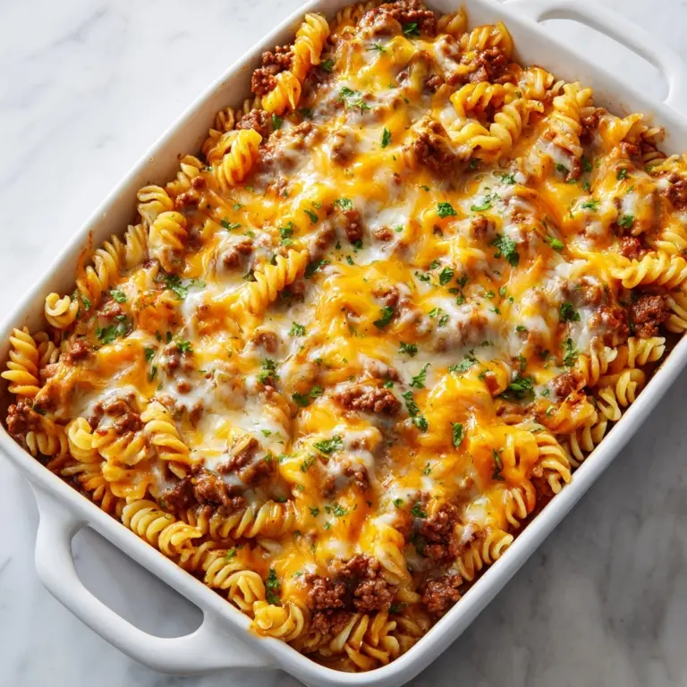 Loaded Cowboy Cheeseburger Casserole Recipe