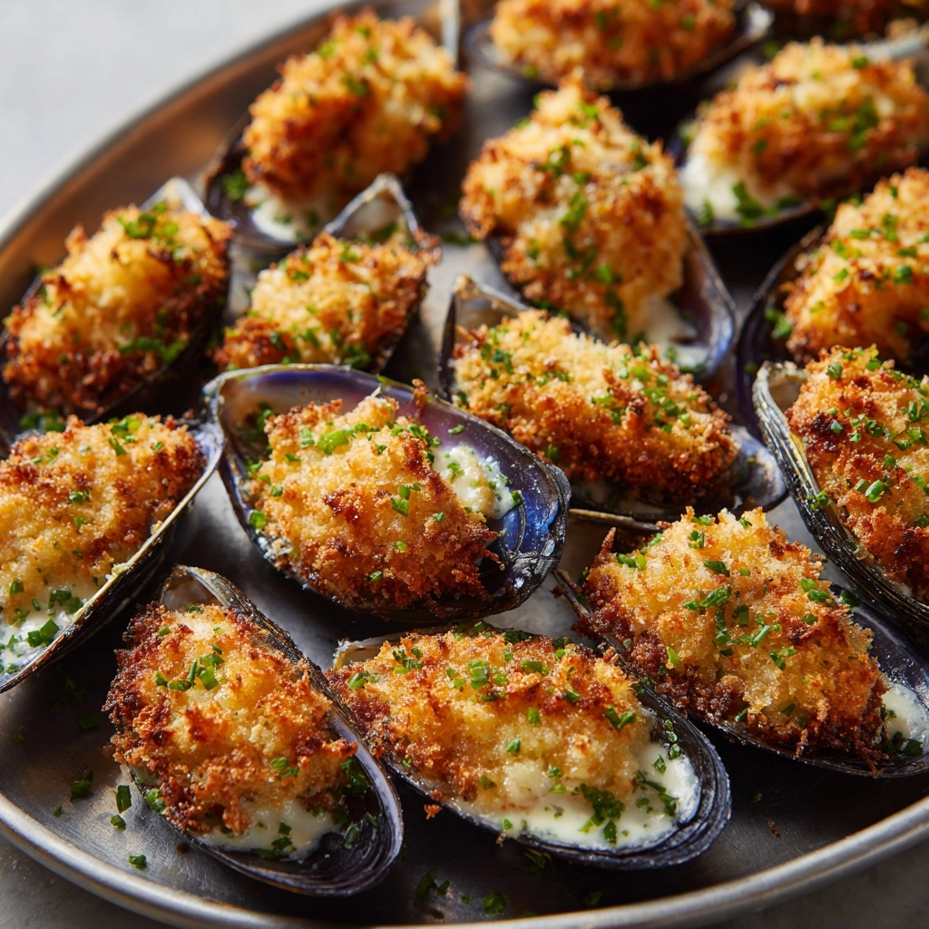 Stuffed Baked Mussels (Baked Tahong) Recipe - Recipe Image
