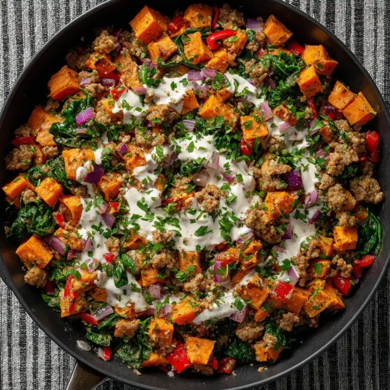 Ground Turkey Sweet Potato Skillet Recipe