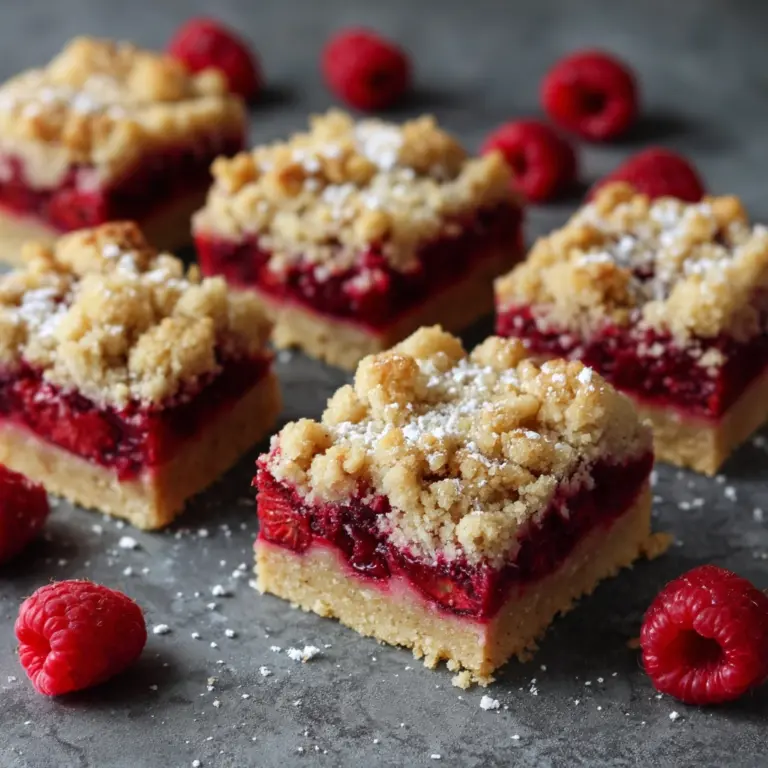 Raspberry Streusel Shortbread Bars Recipe