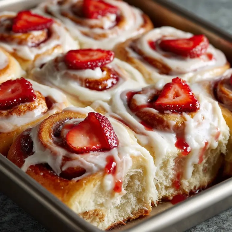 Strawberry Cheesecake Cinnabon Rolls Recipe