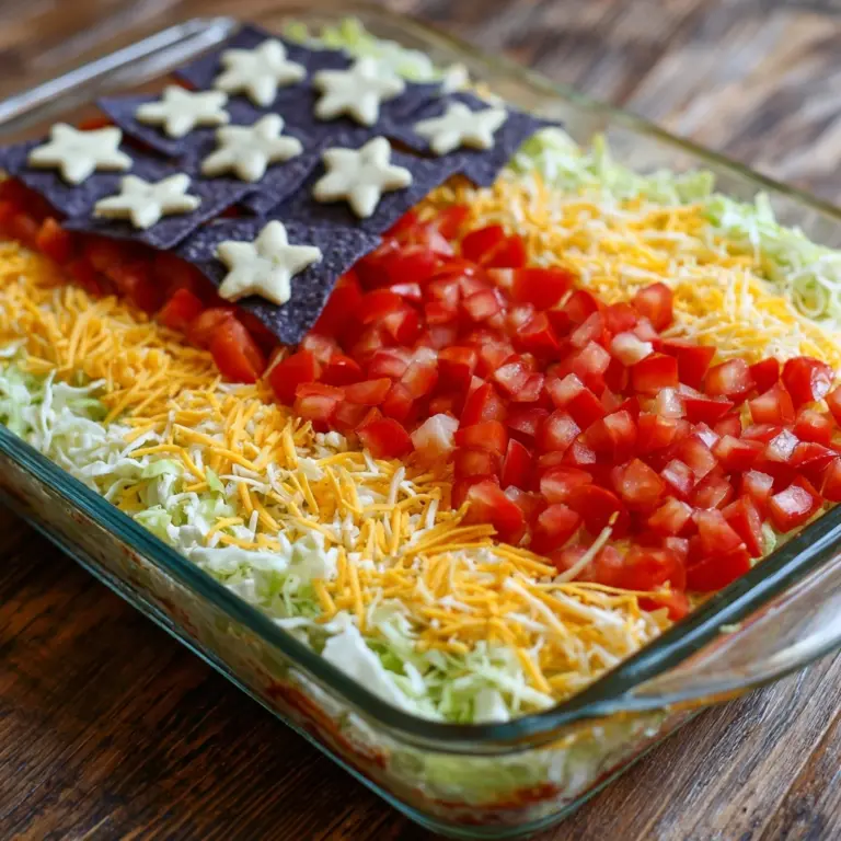 Taco Salad Flag Recipe