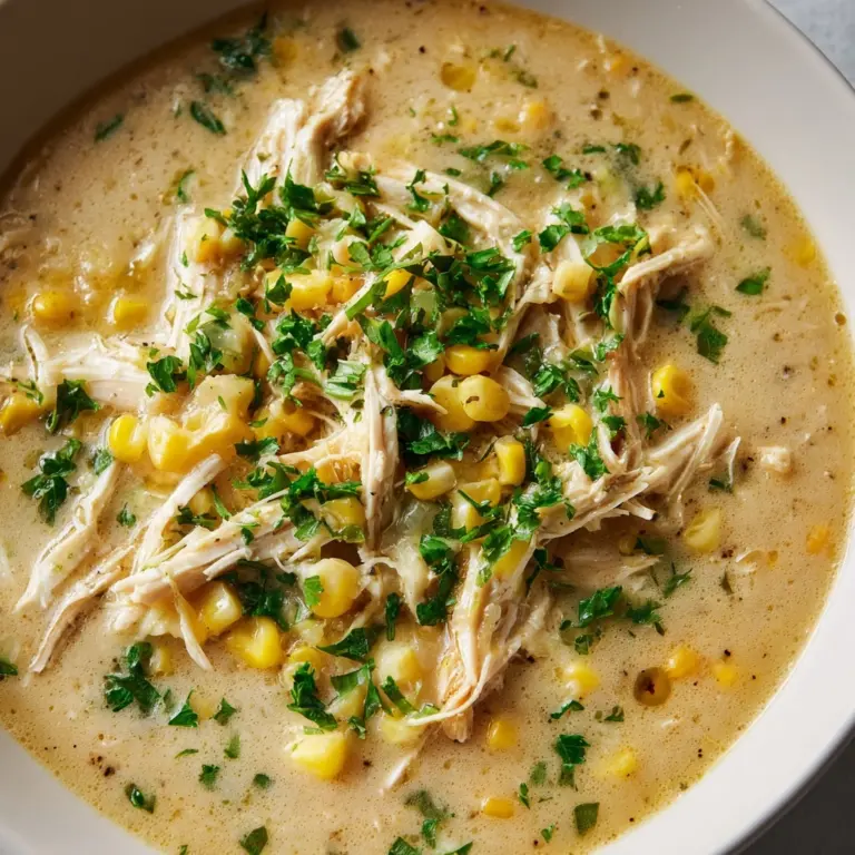 Creamy White Chicken Chili with Corn Recipe