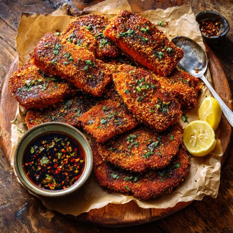 Crispy Hot Honey Salmon Tenders Recipe