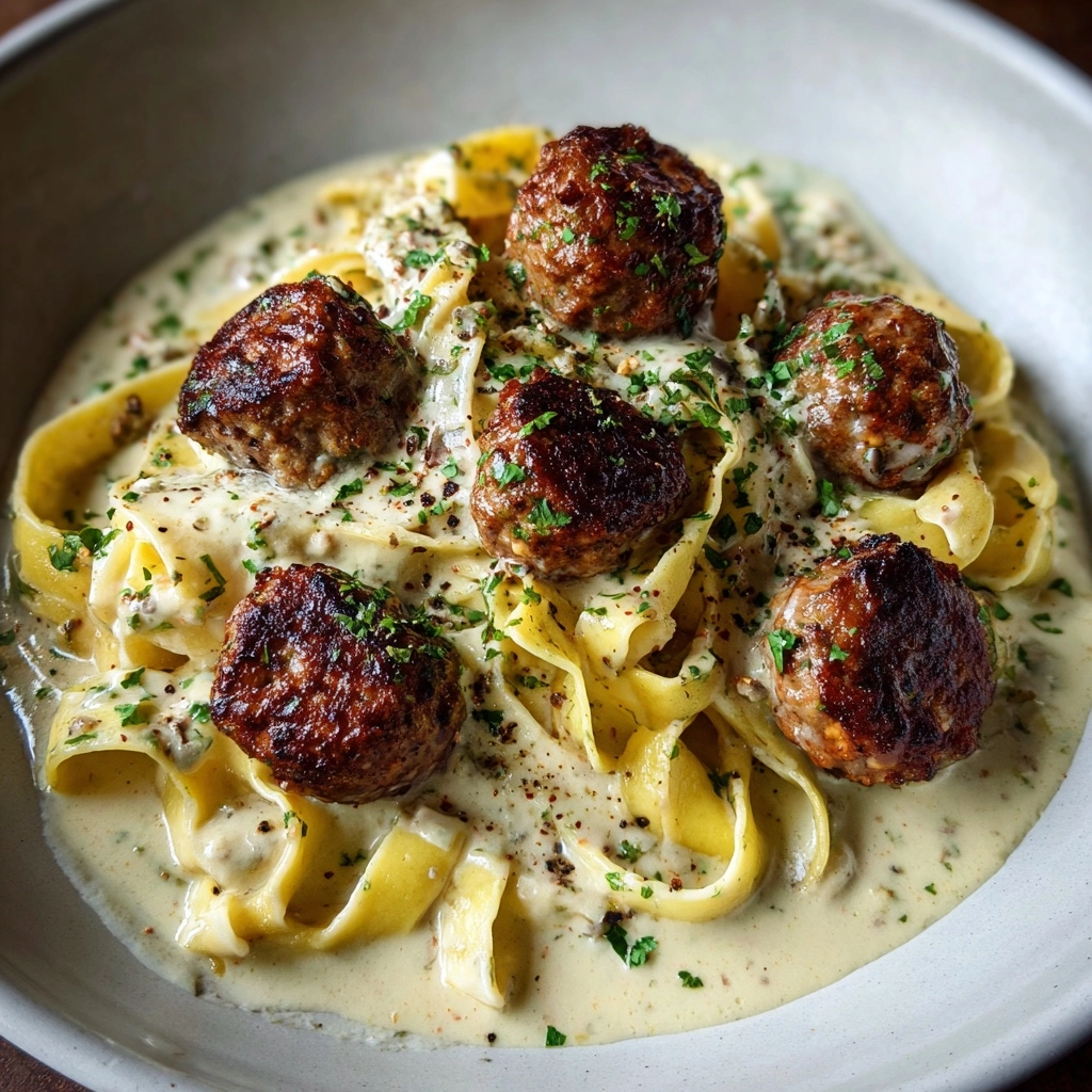 Swedish Meatball Pasta Recipe - Recipe Image
