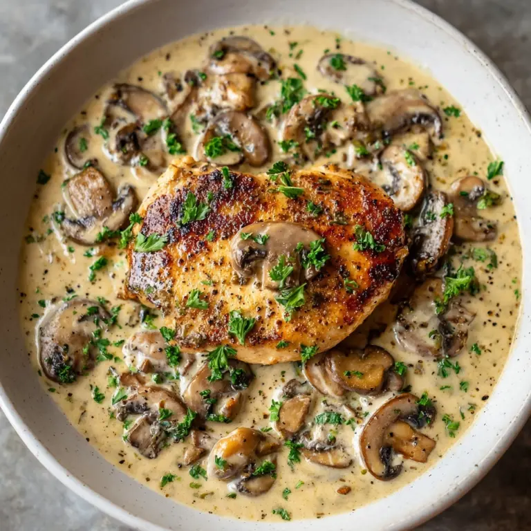 Creamy Chicken with Mushrooms Recipe