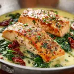 Creamy Garlic Butter Tuscan Salmon Recipe