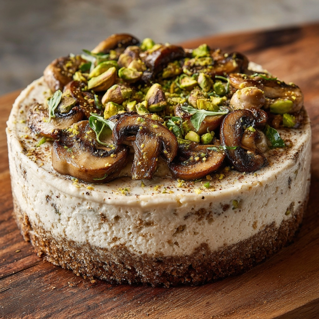 om Cheesecake with Feta & Parmesan Crust Recipe - Recipe Image