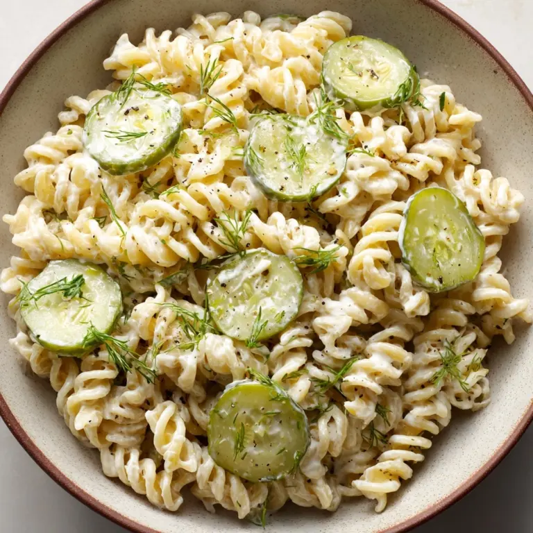 Dill Pickle Pasta Salad for a Tangy Twist Recipe