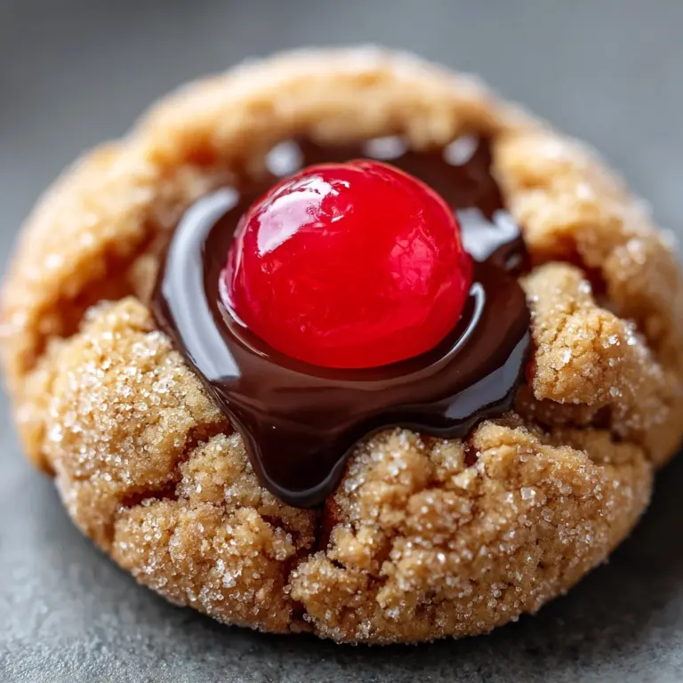Chocolate Cherry Blossom Cookies Recipe