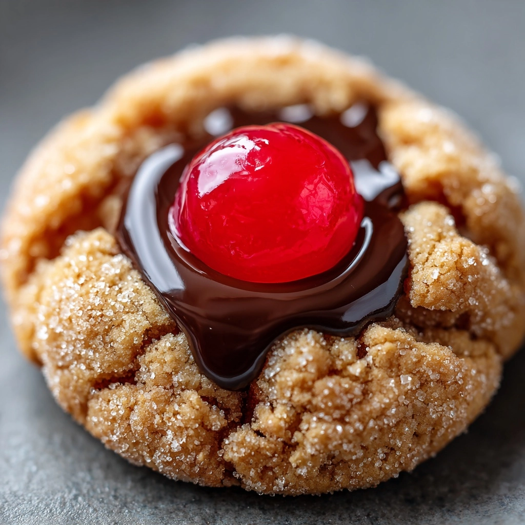 Chocolate Cherry Blossom Cookies Recipe - Recipe Image