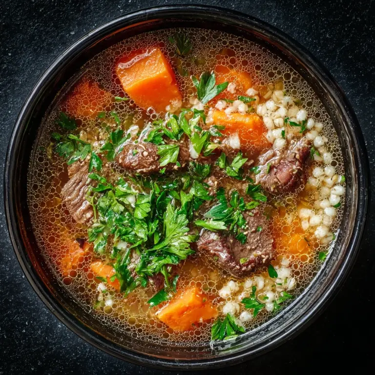 Beef and Barley Soup Recipe
