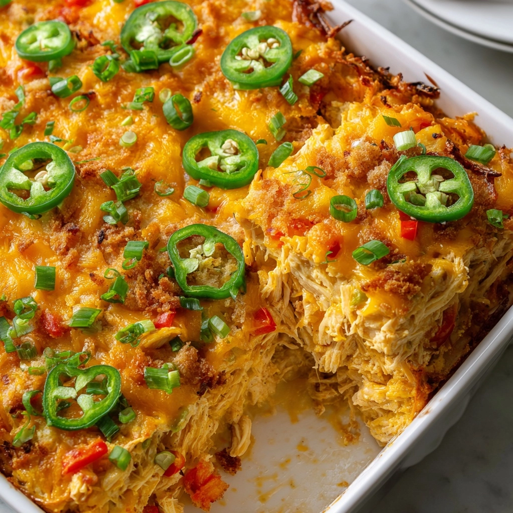 Jalapeño Buffalo Chicken Casserole Recipe - Recipe Image