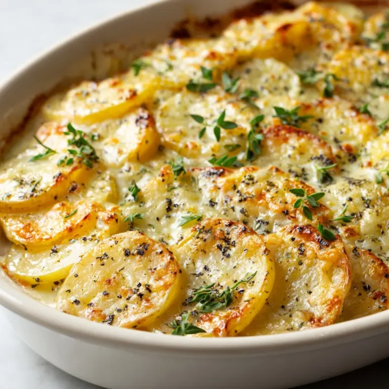 Crispy Parmesan and Gruyere Potato Gratin Recipe