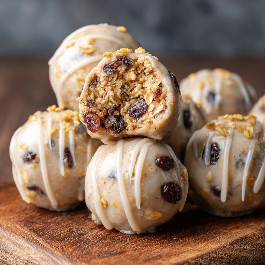 Oatmeal Raisin Cookie Protein Balls Recipe - Recipe Image