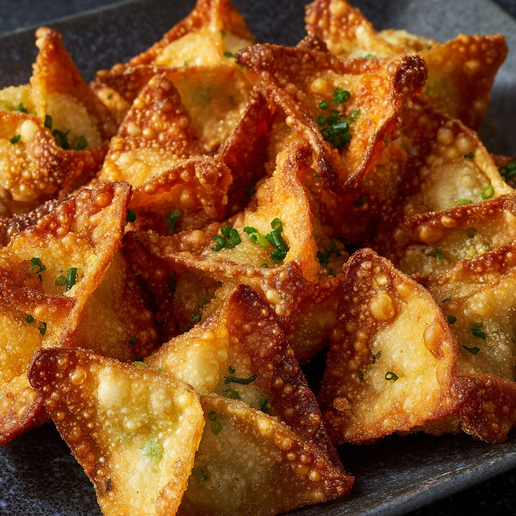 Baked Crab Rangoon Wontons Recipe - Recipe Image