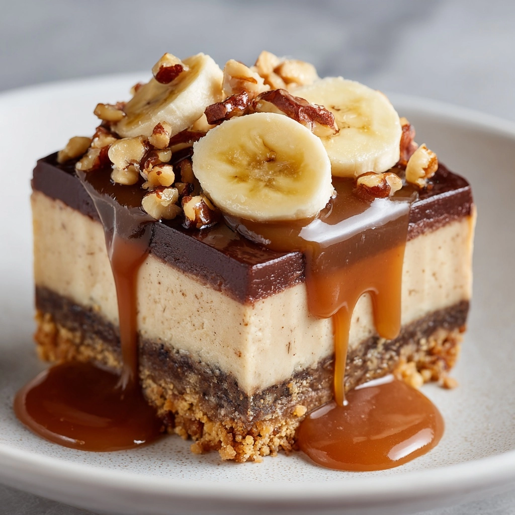 Banana Caramel Nut Cheesecake Recipe - Recipe Image
