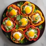 Baked Eggs in Bell Pepper Rings Recipe