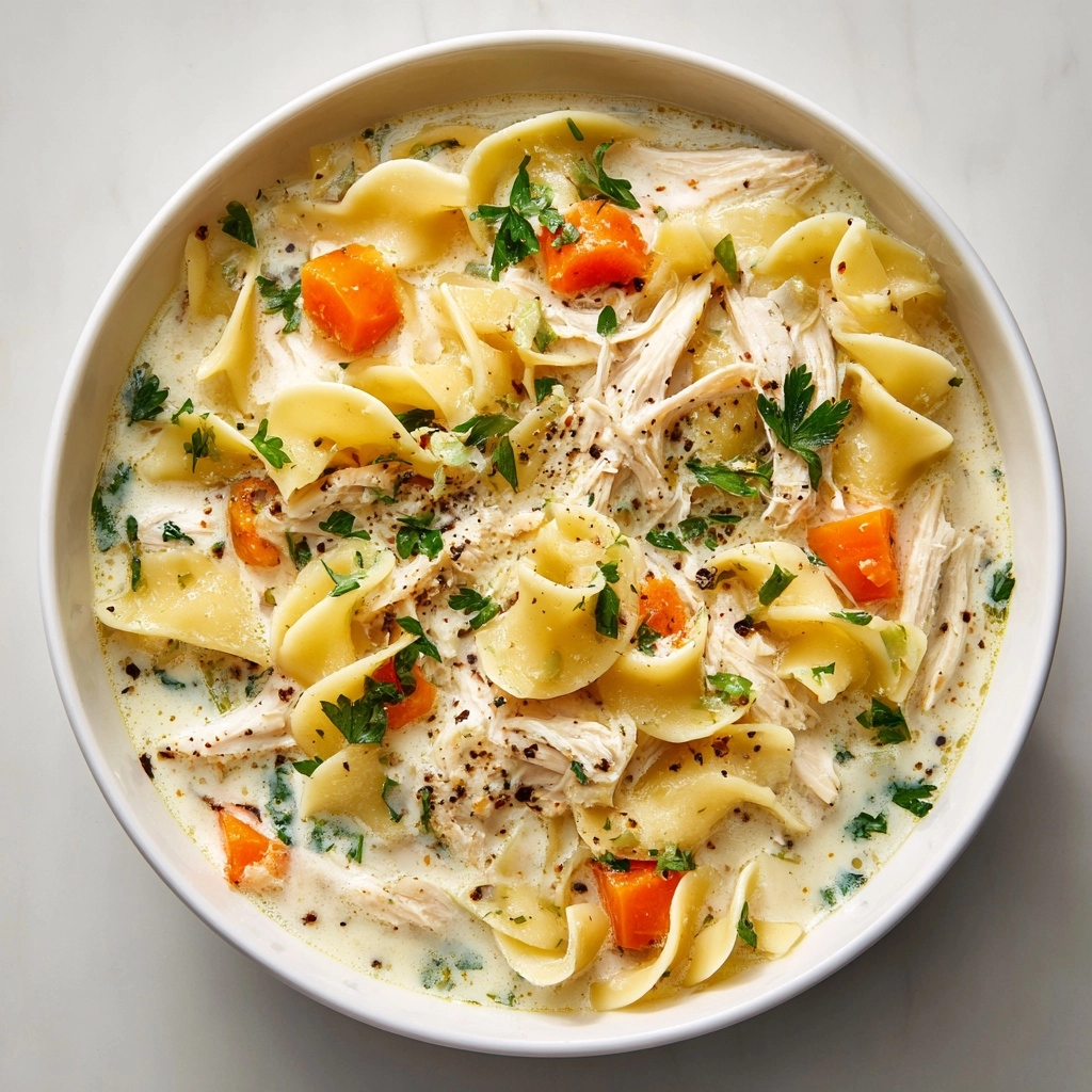 Creamy White Chicken Lasagna Soup Recipe - Recipe Image
