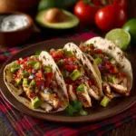 Grilled Chicken Tacos with Spiced Mayo and Avocado Salsa Recipe