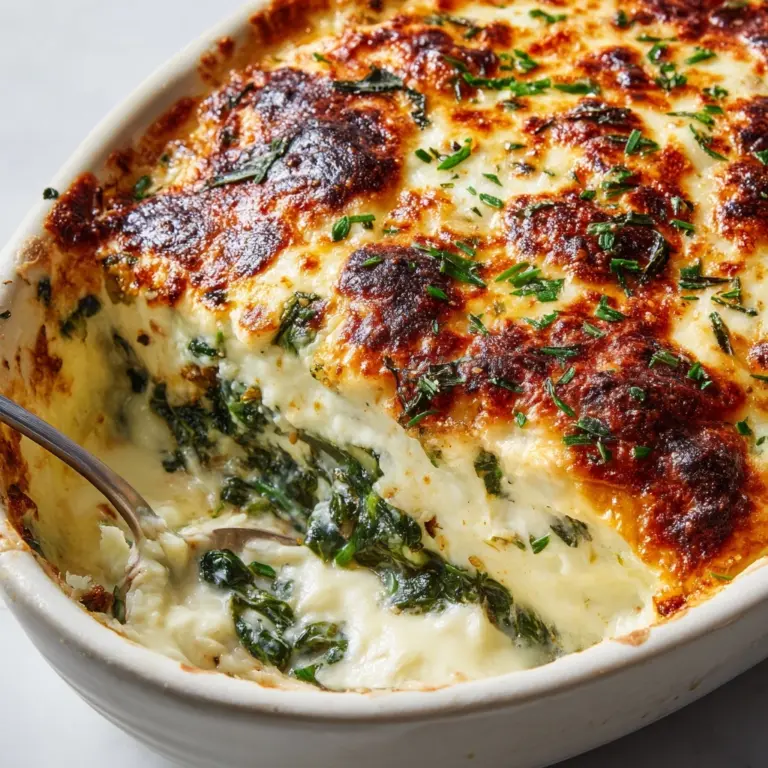 Baked Spinach Casserole Recipe