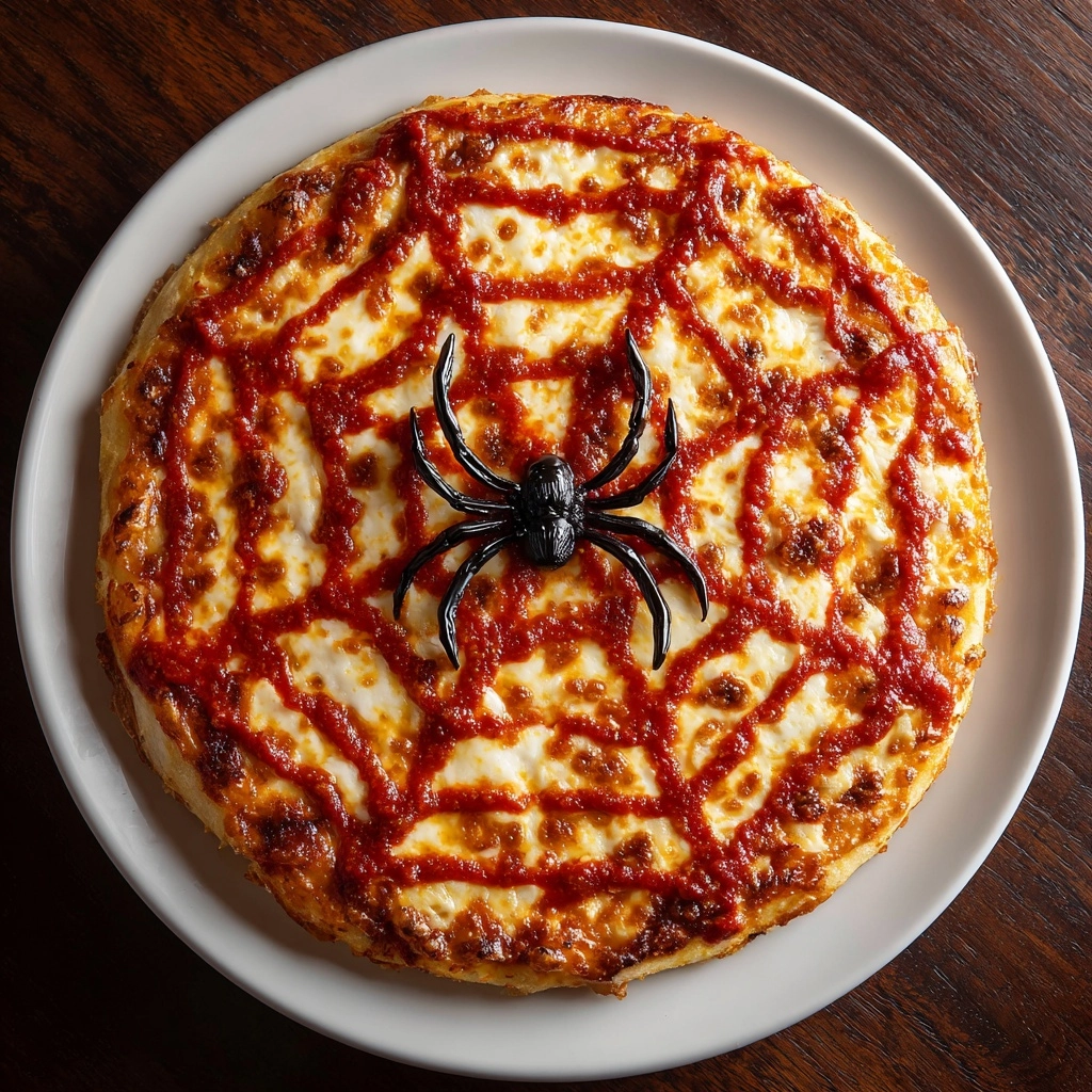 Spiderweb Pizzas Recipe - Recipe Image