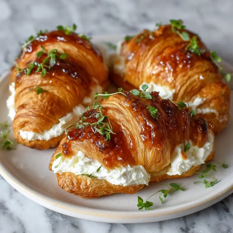 Whipped Ricotta with Burnt Honey Croissants Recipe