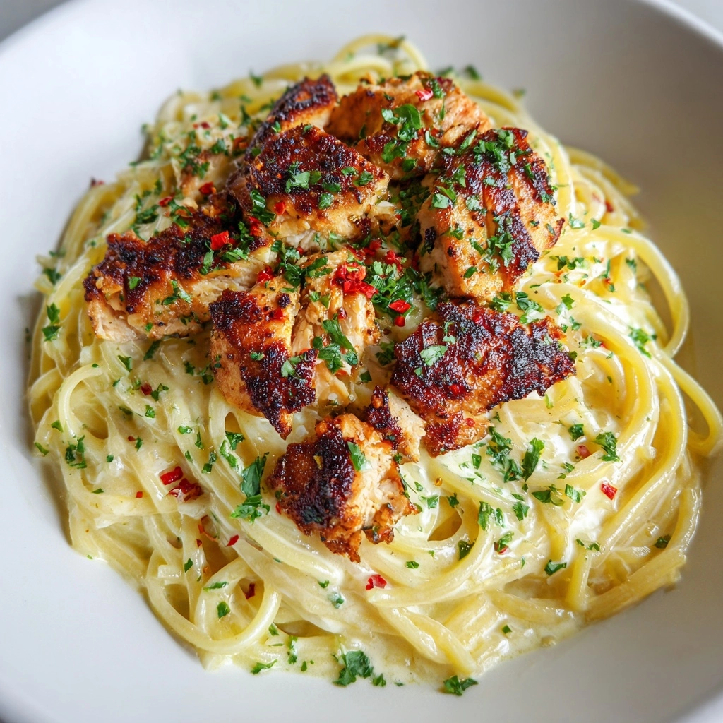 Cowboy Butter Chicken Linguine Recipe - Recipe Image