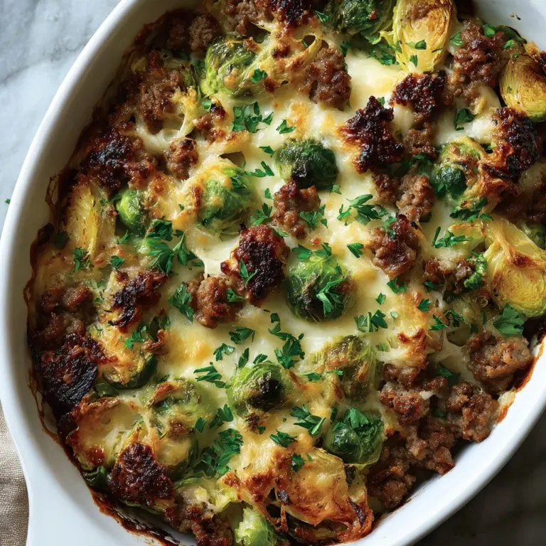 Sausage and Brussels Sprouts Casserole Recipe