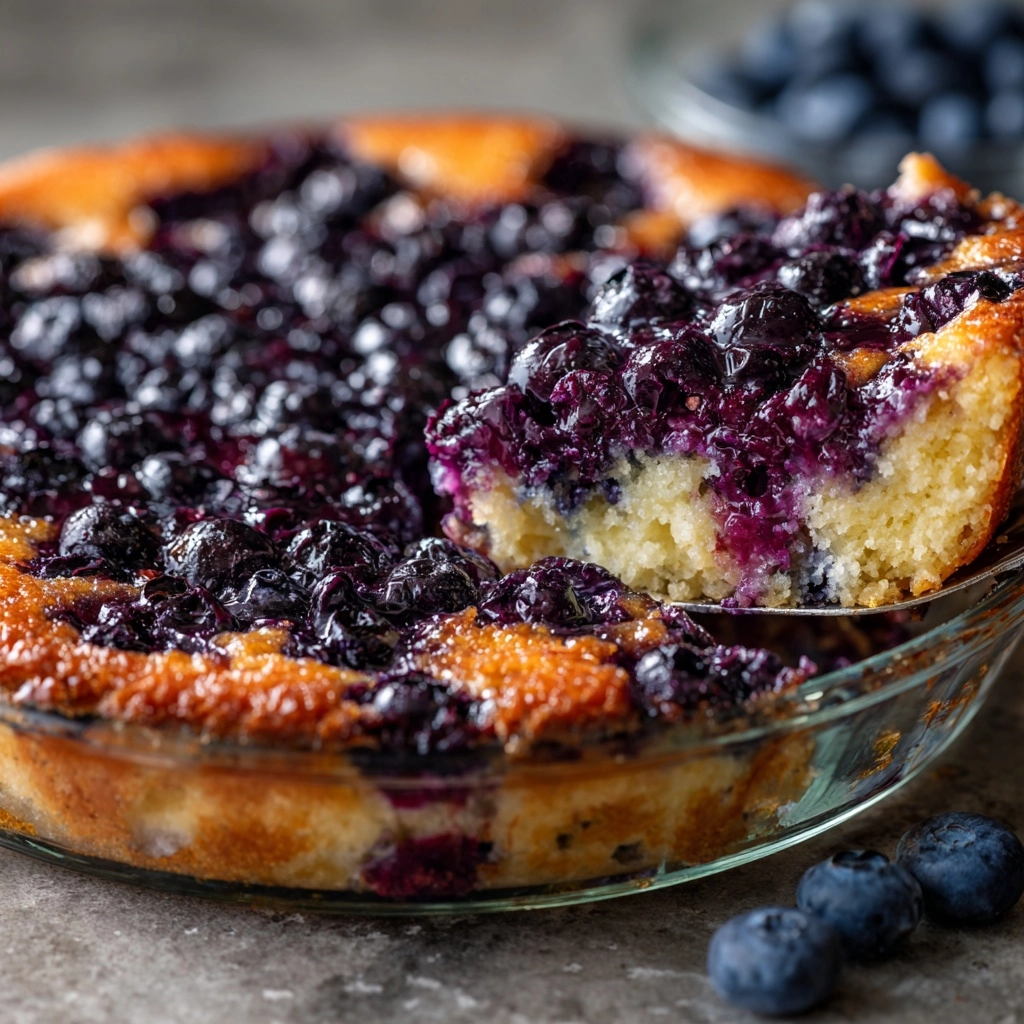 Crustless Blueberry Pie Recipe - Recipe Image