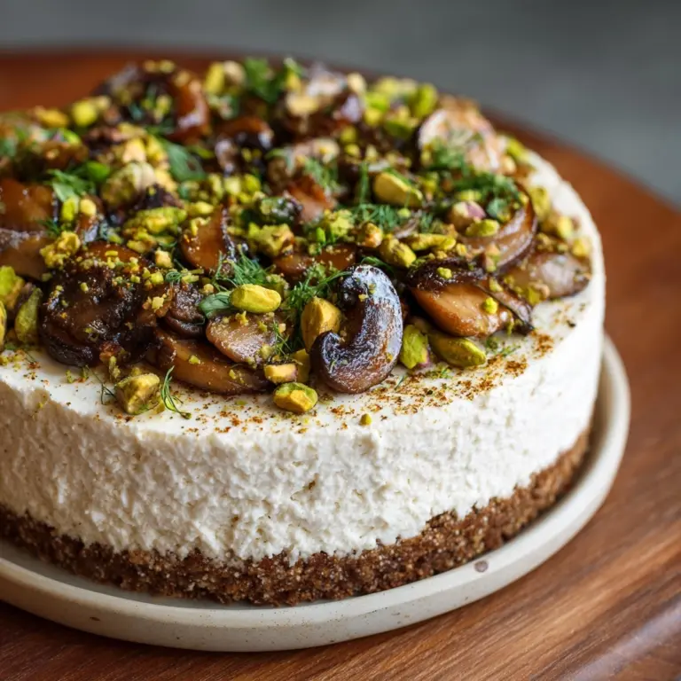 om Cheesecake with Feta & Parmesan Crust Recipe