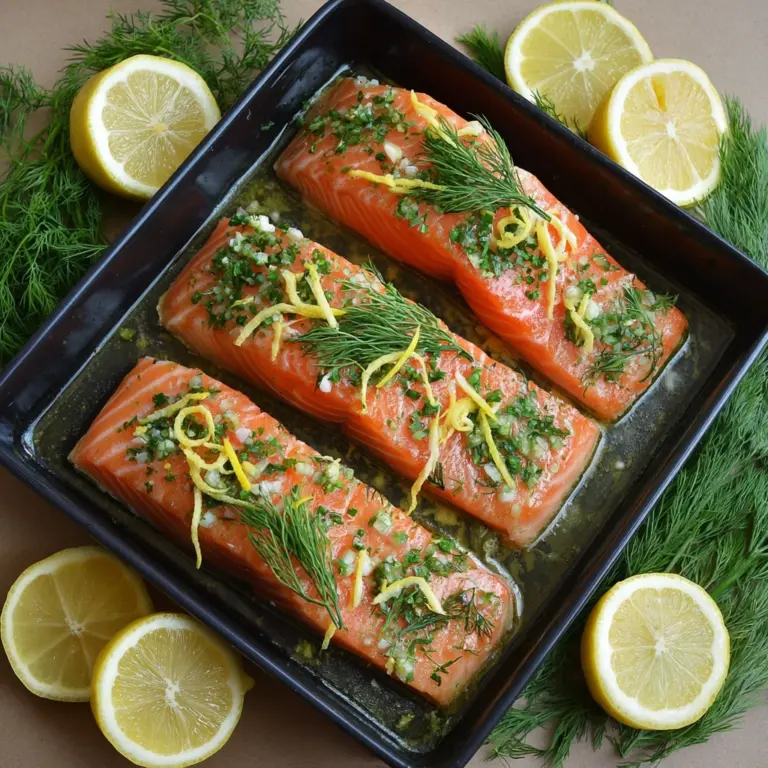 Baked Salmon with Lemon and Dill Recipe