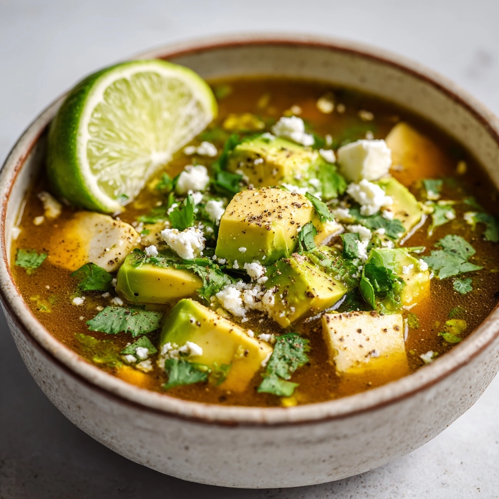 Flavorful Salsa Verde Tortilla Soup Recipe - Recipe Image