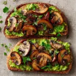 Avocado Garlicky Mushroom Toast Recipe