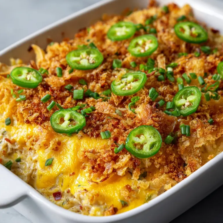 Jalapeño Buffalo Chicken Casserole Recipe