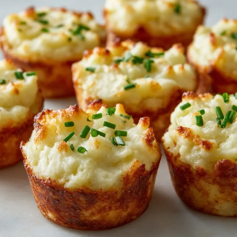 Garlic Parmesan Mashed Potato Cups Recipe