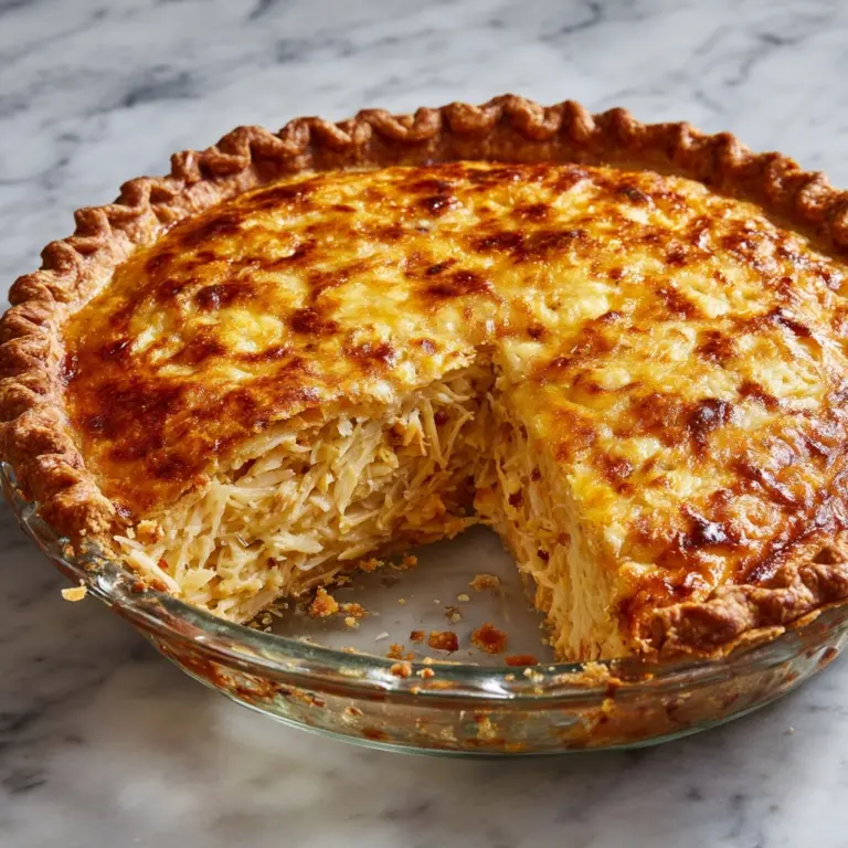 Baked Chicken Salad Pie Recipe