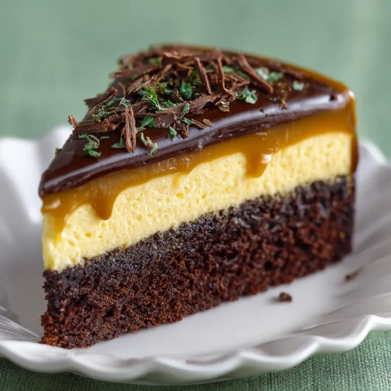 Secret Chocolate Cake with Passion Fruit Mousse Recipe